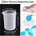Silicone Measuring Cups for Epoxy Resin, Reusable Mixing Cups Jugs Resin Casting Container with Mixing Sticks for Resin. 