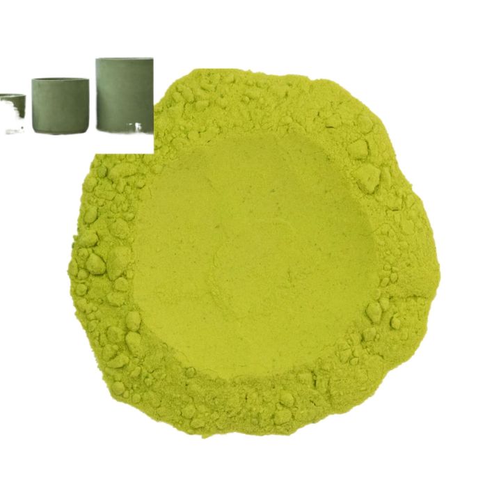 White Cement and Plaster of Paris Color - Concrete Pigment for Pots Making - Olive Color