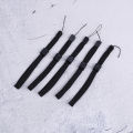 5x Black wrist strap lanyard hand grip string for nintendo wii remote controller. 