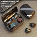 M10 & M90 & i12 black Double Wireless 2 Airpods Bluetooth Hand Free with Power Bank Earphones White bluetooth ear phone for all cell phones. 