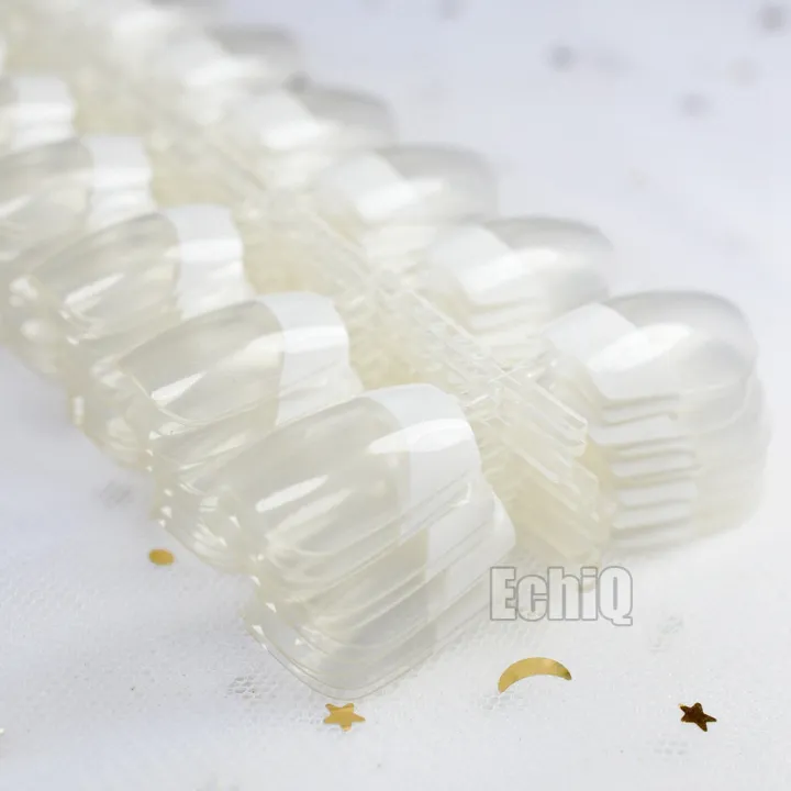 White%20French%20Transparent%20Nails%20Full%20Cover%20Square%20Head%20Manicure%20Nails%20100%20pcs%20-%20Image%203