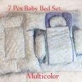 Baby Sleeping set 7 Piece Complete Bedding Set. 