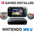 Nintendo Wii U with Gamepad and 15 Games - Black. 