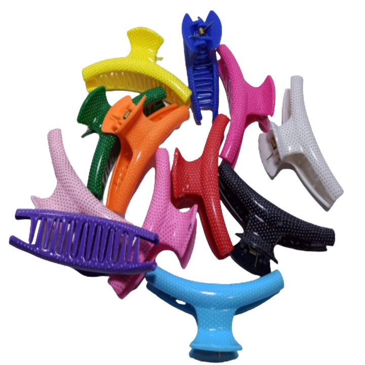 12 pieces Big Hair Catcher Plastic Hair clips catcher