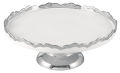 Royal Elegant Cake Platter Golden & Silver Best For Cake Presentation / Beautiful Footed Cake Dish With Edges. 