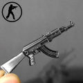Men's Counter Strike M4A1 Gun Keychain Awp CS GO Key Chain Ring Bag Car Trinket Male Jewelry Party Gift Souvenirs. 