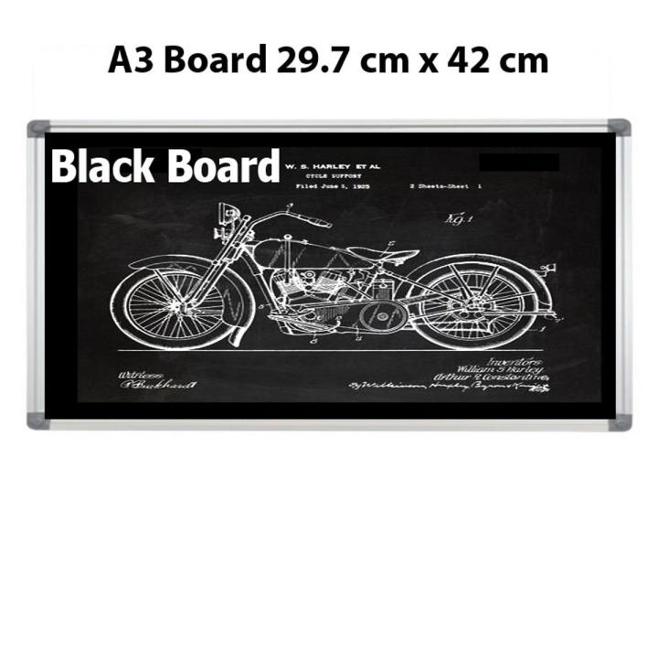 Black Chalk Board Size A3 (29.7 cm x 42 cm)