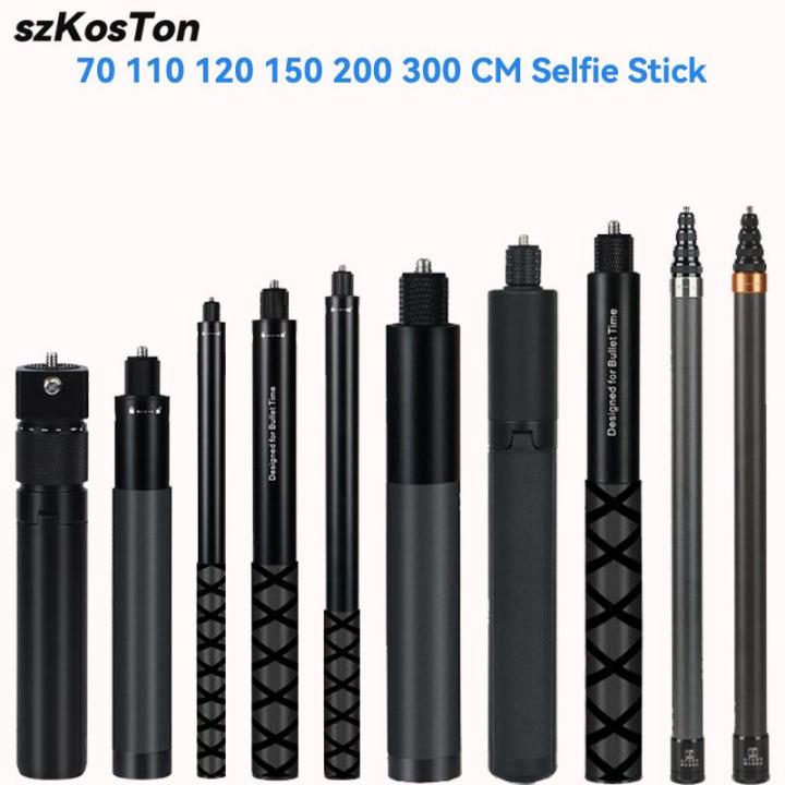 Invisible Extended Edition Selfie Stick Scalable Monopod for Insta360 X2 X3 X4 Accessories For GoPro 12 11 10 9 8 Stick Tripod