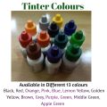 Pack of 6 Tinter colours, best For Choona (lime), Chalk, Emulsion( distember) Tiles etc. 