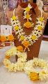 Jewellery Collection Bridal Wear Artificial Gajra Tika Bali Set With Hand Gajra Artificial Flower  Best Meterial For Beautyfull Girls.. 