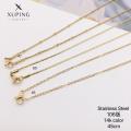 TTM-N7116 Xuping jewelry wholesale hip hop men jewelry ladies jewelry chain 14K gold plated stainless steel necklace. 