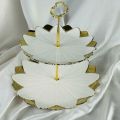 Unique Ceramic Cake Set - 3 tier Cake Stand for Dining. 