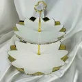 Unique Ceramic Cake Set - 3 tier Cake Stand for Dining. 