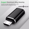 USB Type C to Micro USB Adapter for Android, Smartphone, Tablet, Male to Female Converter. 