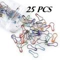 Coilless Safety Pins – 25/50/100 PCS Colorful Loop Hijab Scarf Pins, No Snag, Professional Use. 