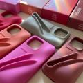 Rhode Case for iPhone 15 16 Pro Max 14 Plus 13 12 11 ProMax Lipstick Soft Silicone Portable Lip Gloss Holder Ins Hot Cover Funda. 