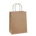 Pack of 10 Paper Bags 8 X 11 X 3 Gift Bags, Party Bags, Shopping Bags, Kraft Bags, Retail Bags, Merchandise Bags, Brown Paper Bags with Handles Bulk 110Grams. 