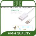 BUH External USB 2.0 Virtual 7.1 Channel Audio Splitter Sound Card Adapter for PC/Laptop. 