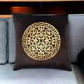Luxury Velvet Laser Cut Sofa Cushion Cover Velvet Cushion Designed With Leaser Work, 16*16 FRONT, Silck with Side Zip. 