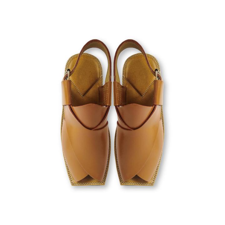 Mustard Peshawari Chappal / Kherri Pure Leather