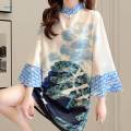 Chinese Qipao Dress Summer Women Chinese Cheongsam Dress for Holiday Gowns. 