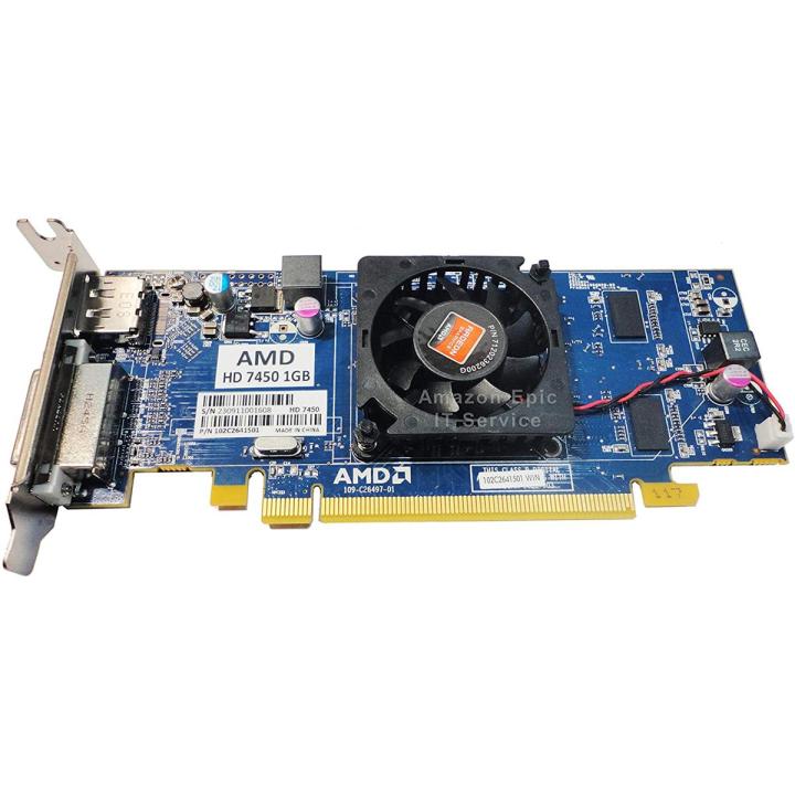 AMD Radeon HD7450 1GB DDR3 Gaming Graphic Card, Play Smoothly