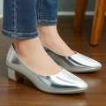 Court Shoes Block Heel Pumps - CSGS1830. 