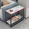 Coffee Tea Table, Living Room Small Apartment Simple Metal Frame Modern Design Sofa Side Table. 