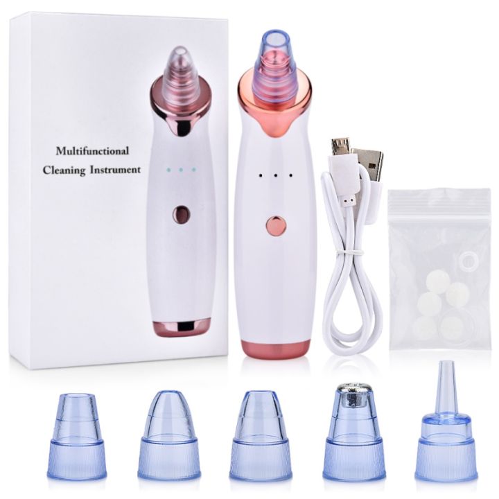 New Electric Facial Blackhead Remover Black Spots Removal Vacuum Pore Cleaner Acne Cleanser Face Nose Deep Cleaning Tools