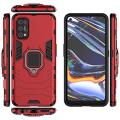Realme 7 Pro  Armor Shockproof Soft TPU and Hard PC Back Cover Case with Magnetic Ring Holder. 