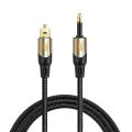 CableCreation (15.24m) (50 ft) Toslink Male to Mini Toslink Male Digital SPDIF Audio Optical Fiber Cable 24K Gold Plated Compatible with Audio, iMac, Mac Pro&More. 