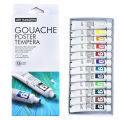 Gouache Colors Art Ranger Studio 12 color set 12ml. 