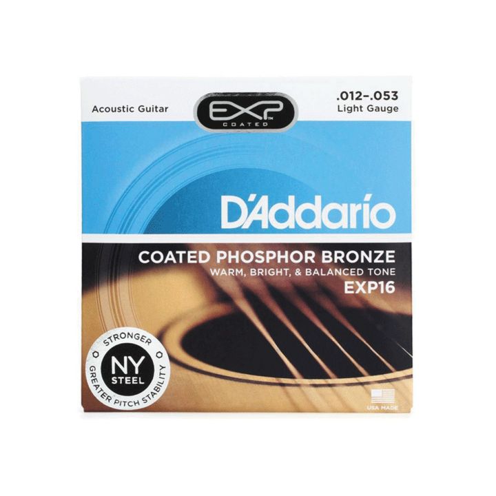 Corde Per Chitarra Acustica D'Addario XT Coated Phosphor Bronze – Light 12-53 – USA