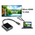 High Speed Cable Micro HDMI To VGA Converter Video For Raspberry Pi 4B Descriptions VGA To Micro HDMI Cable Micro HDMI To VGA Cable HD Display Cable LCD Cable Projector Cable Laptop Projector Cable. 