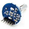 EC11 Rotary Encoder Module Brick Sensor Development Round Audio Rotating Potentiometer Knob Cap. 
