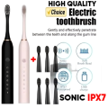 PREMIUM Electric Toothbrush for Adults WITH (2 EXTRA BRUSH HEADS) | Soft DuPont Bristle Portable Battery Endurance IPX6 Waterproof Intelligent Effective Oral Care. 