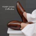 Pumpy Shoes For Men - Brown Color. 