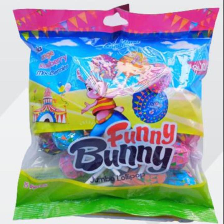 Funny Bunny Jumbo Lollipop (25 PCS POUCh)