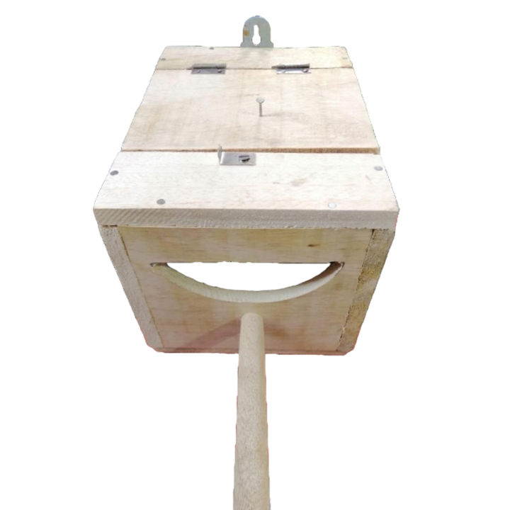 Pet Wooden Budgie Finches Java Breeding Nesting Bird Aviary Small Bird Cage Box Wooden Bird House