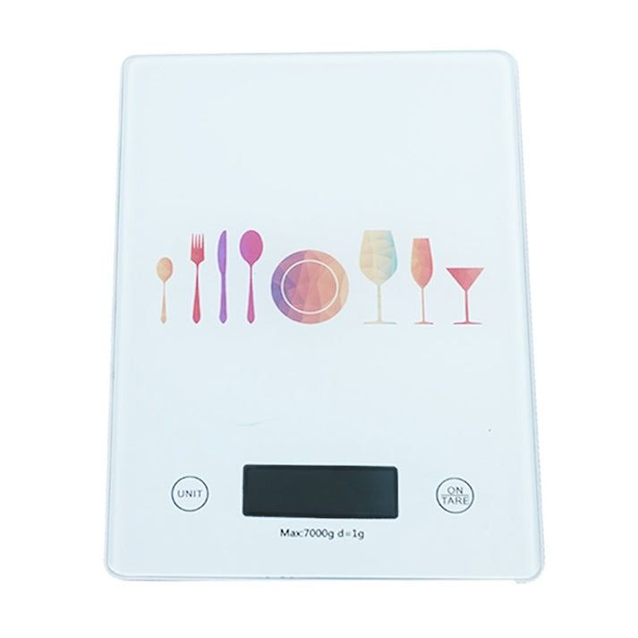 Electronic Digital Kitchen Scale (QR331) Weighs Max 7kg, Measures in 5 Different Units