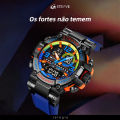 STRYVE Sports Electronic Luminous Colorful Waterproof Multifunctional Student Men's Fashion Watch LY212. 