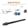 2.4GHz Wireless Network Card USB WiFi Adapter USB 2.0 150Mbps Network Antenna RTL8188 Ethernet USB Dongle LAN for PC Windows. 