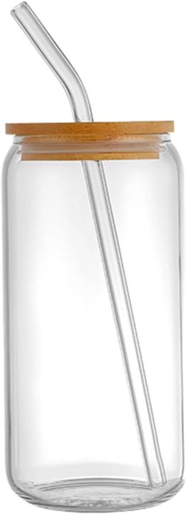 Premium%20Transparent%20Round%20Drinking%20Glass%20Tumbler%20with%20Bamboo%20Lid%20And%20Glass%20Straw%20540ML%20-%20Image%203