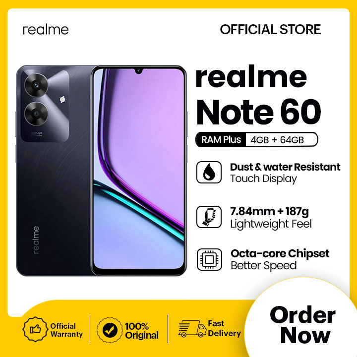 realme Note 60 | 4GB RAM + 64GB ROM (Get Free Gift Wallet)