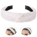 Hair Band Lightweight Women Girl Solid Color Knotted Headband. 