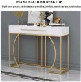 Console Table, Living Room Tables Black Gold Console Table With Drawers, Modern Small Entryway Table, Hallway Table With Metal Legs Narrow Rectangular Sofa Table For Living Room, Office also made customize. 