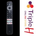 TCL Voice Remote Control Universal For All TCL LCD / LED Smart TV With Social Buttons TCL Long Voice Remote Black Color | Triple H. 