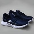 FLK Latest Trendy casual sneaker,Light weight fashion sheos For Mens With ,white lace running walking shoes For Boys. 