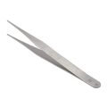 QUANBU Fine Point Silver Tone Pointy Straight Tweezers 4 1/2". 