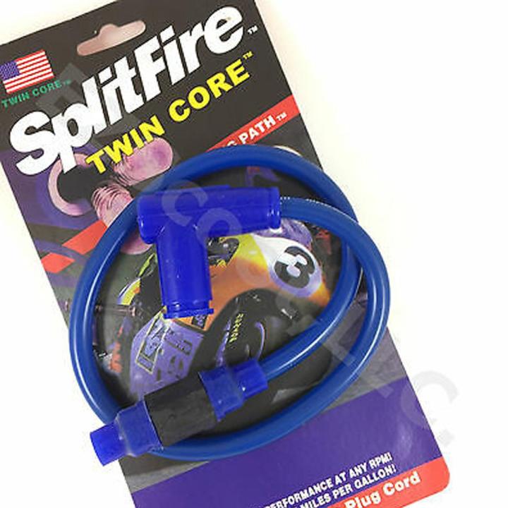 Motorcycle Spark Plug Cable Bike Splitfire Cable Spark Plug Cable Twin Core Blue